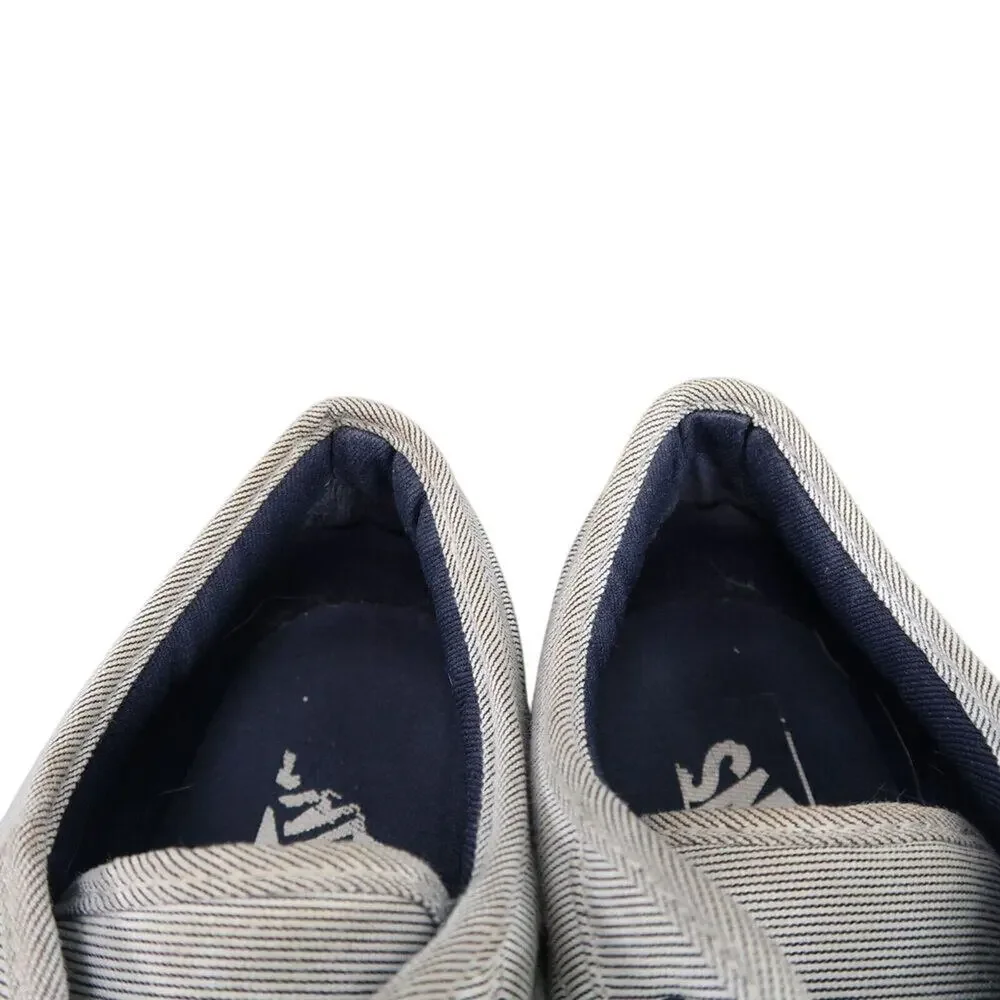 Vans Shoes Womens 9 Sneakers Atwood Skate Casual Pinstripe Blue White Active Low